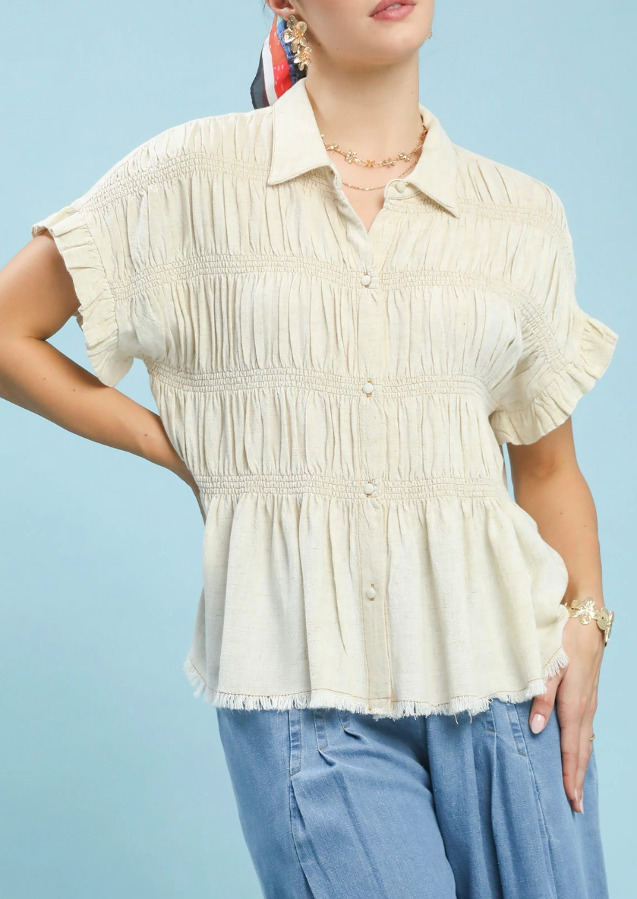 Brunching with Besties Top in Oatmeal