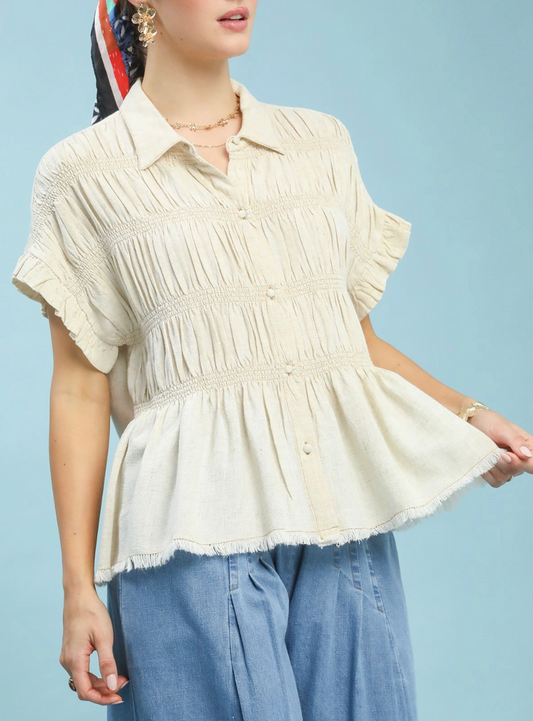 Brunching with Besties Top in Oatmeal