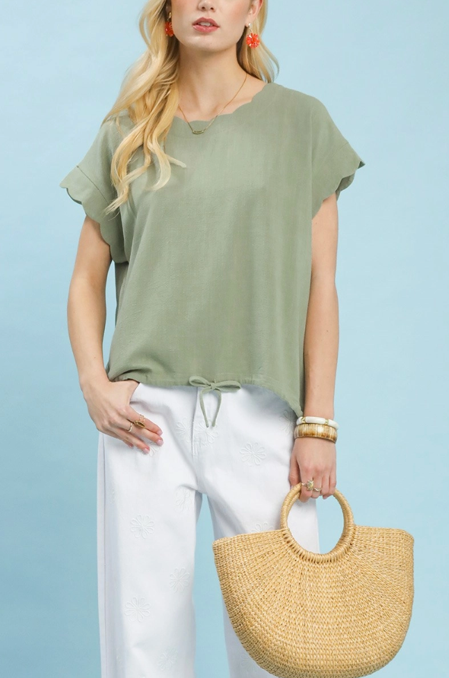 Casually Chic Top in Sage