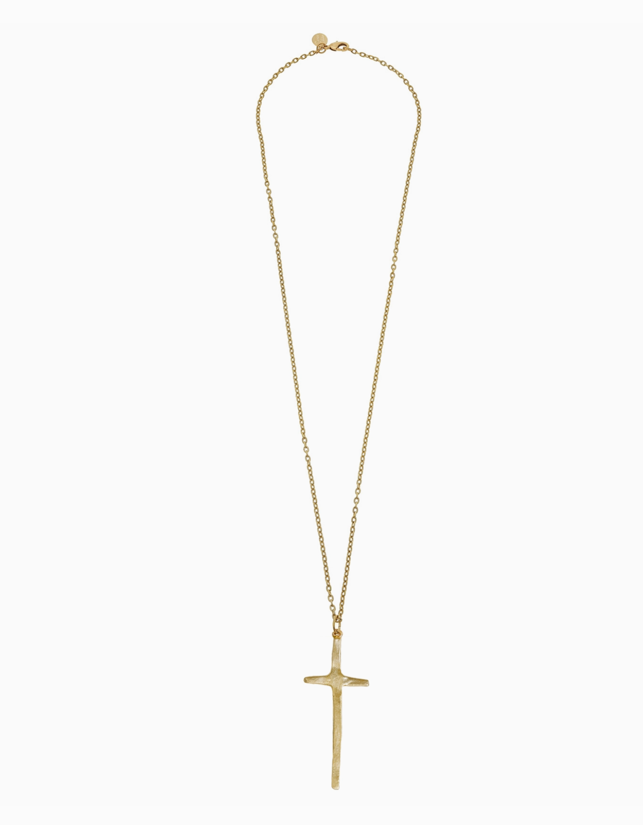 Susan Shaw Elongated Cross Long Necklace