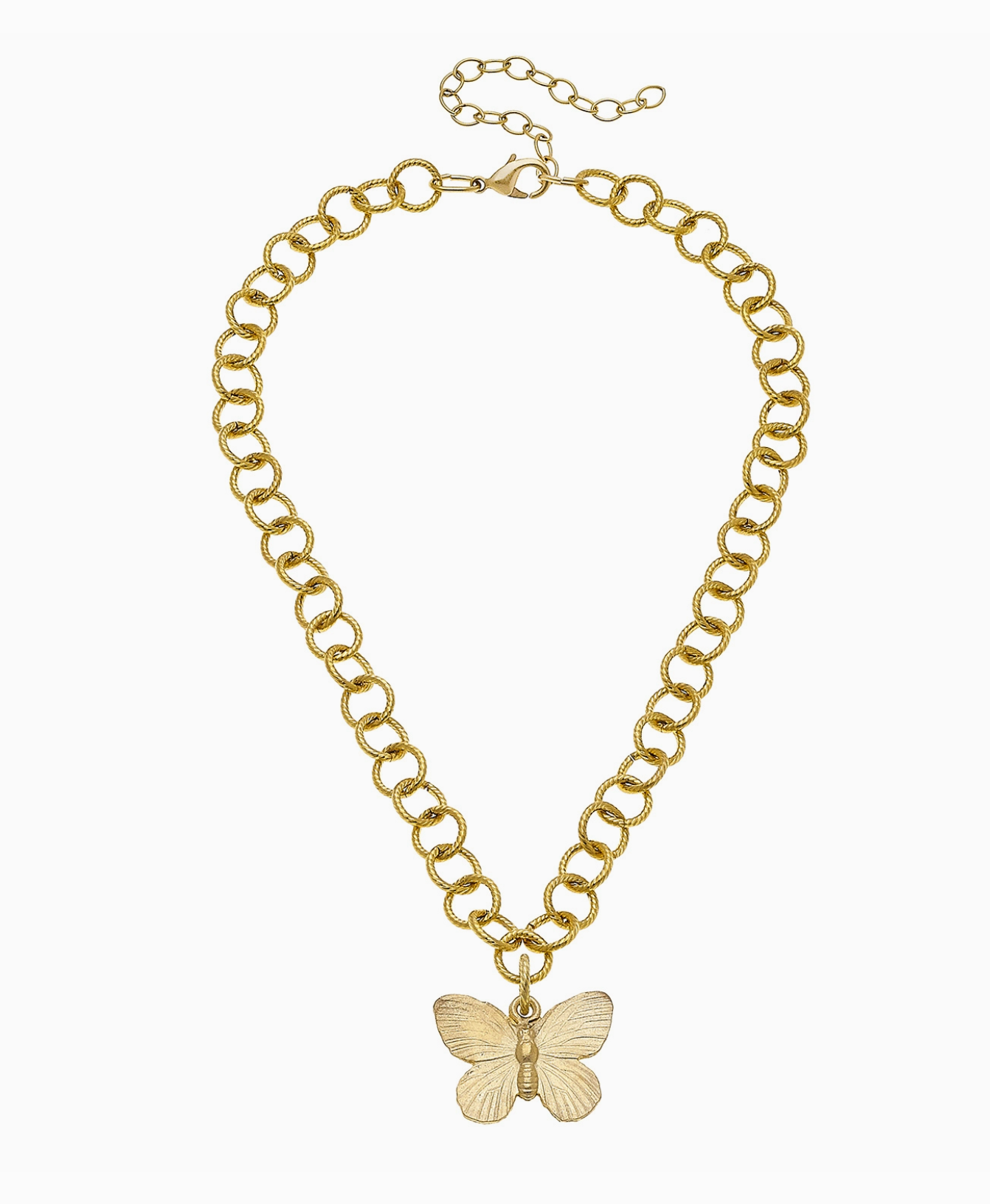 Susan Shaw Gold Butterfly Necklace