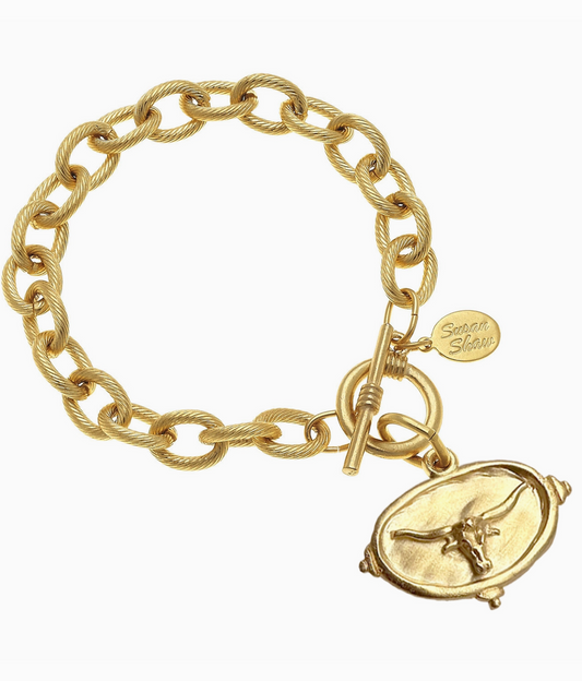 Susan Shaw Longhorn Intaglio Bracelet