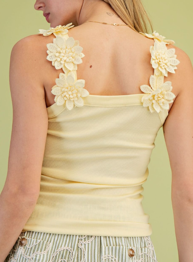 Darling Daisy Tank in Yellow