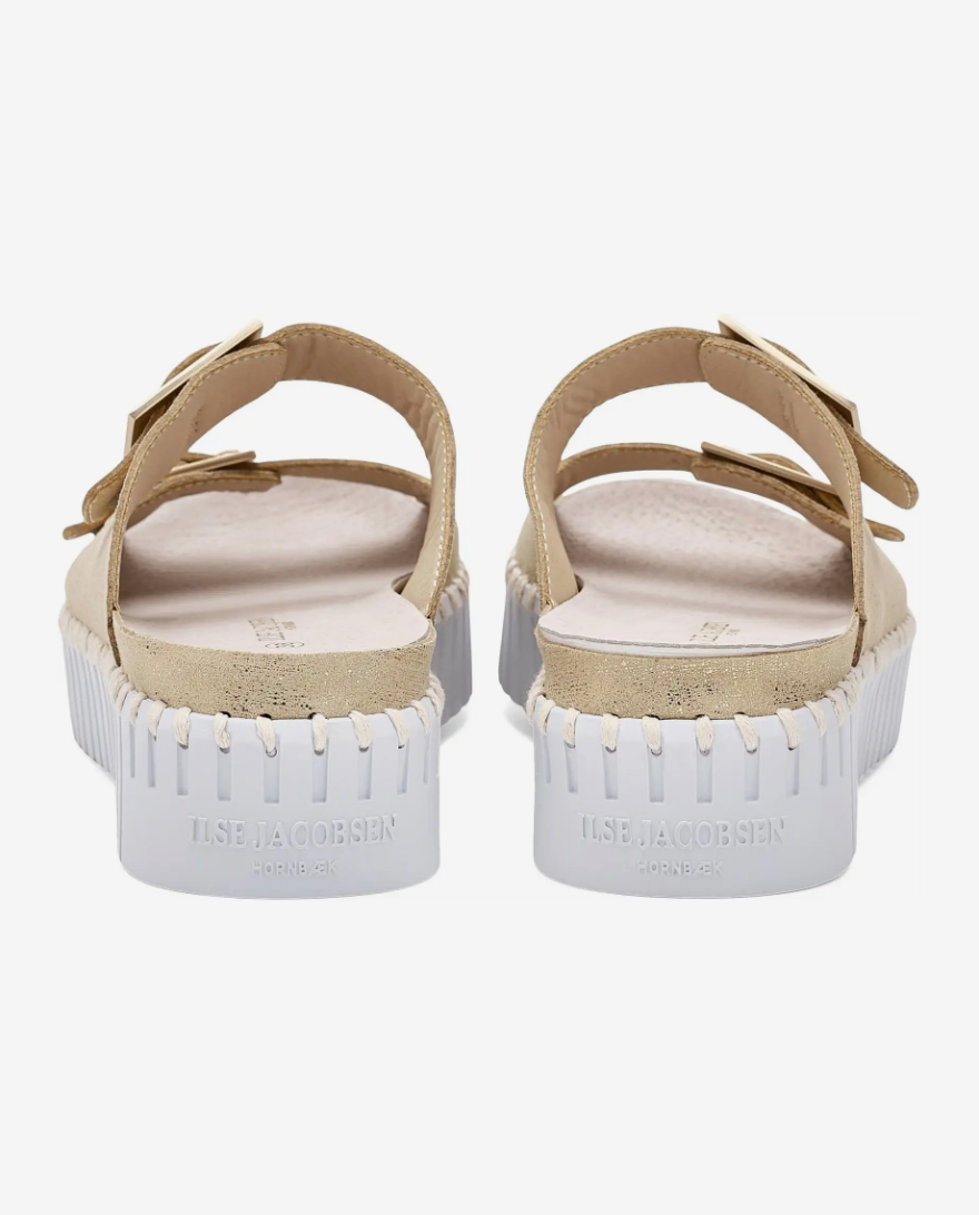 Ilse Jacobsen Gold Metallic Sandals