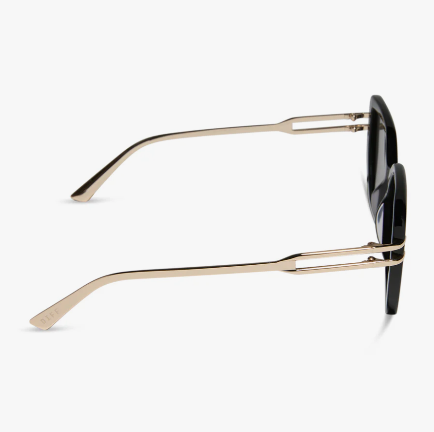 DASHA Black Square Sunglasses DE01-0870-BKGRN