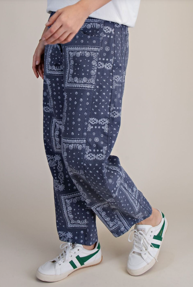 Best Bandana Print Barrel Pants