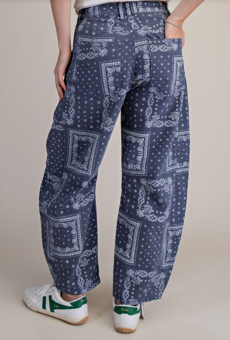 Best Bandana Print Barrel Pants
