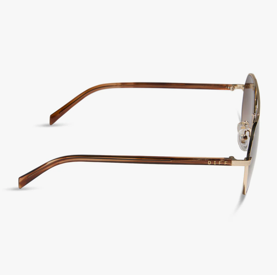 JOELLE Gold Light Tortoise Sunglasses DE01-0918-HXBGN