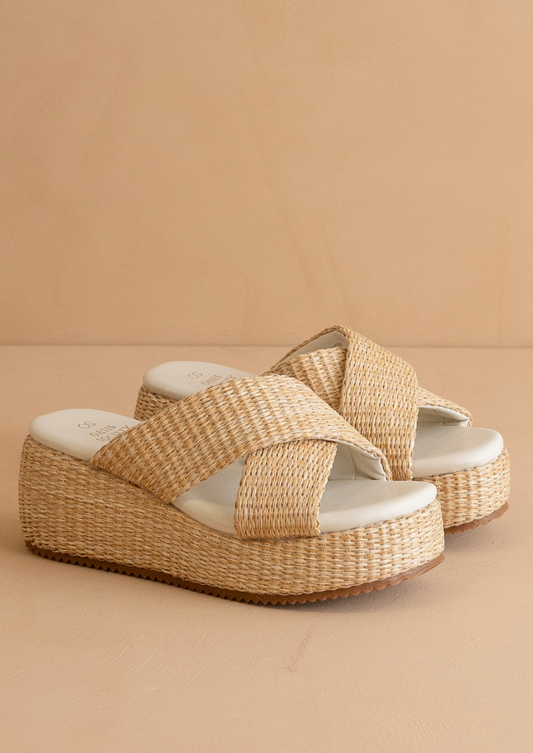 Fresno Platform Sandal in Natural