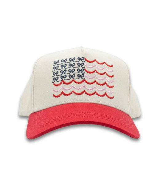 American Flag Embroidered Cap
