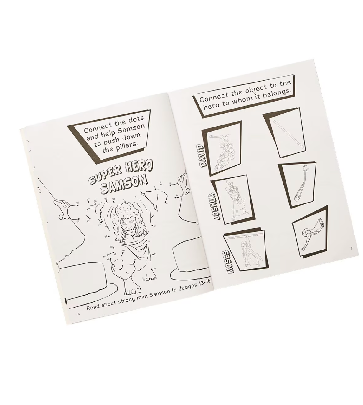 Bible Character: Super Heroes Activity Book