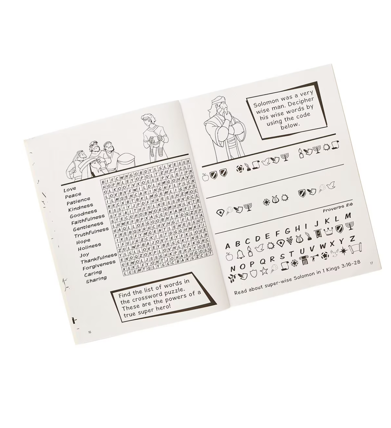 Bible Character: Super Heroes Activity Book