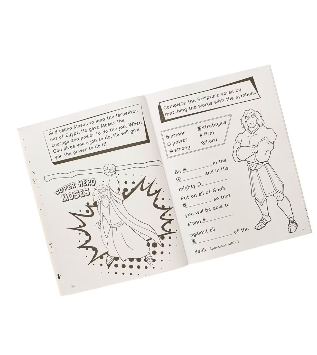 Bible Character: Super Heroes Activity Book