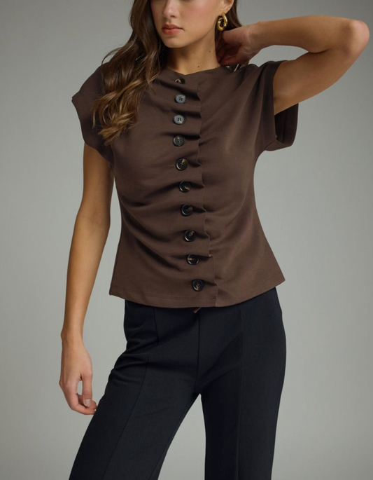 Classic Staple Top in Chocolate
