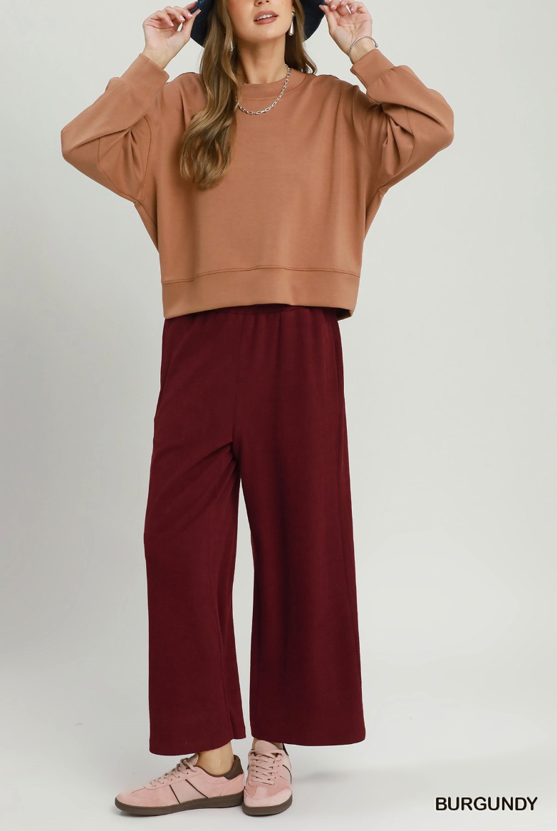 Comfort Classic Pant in Burgundy