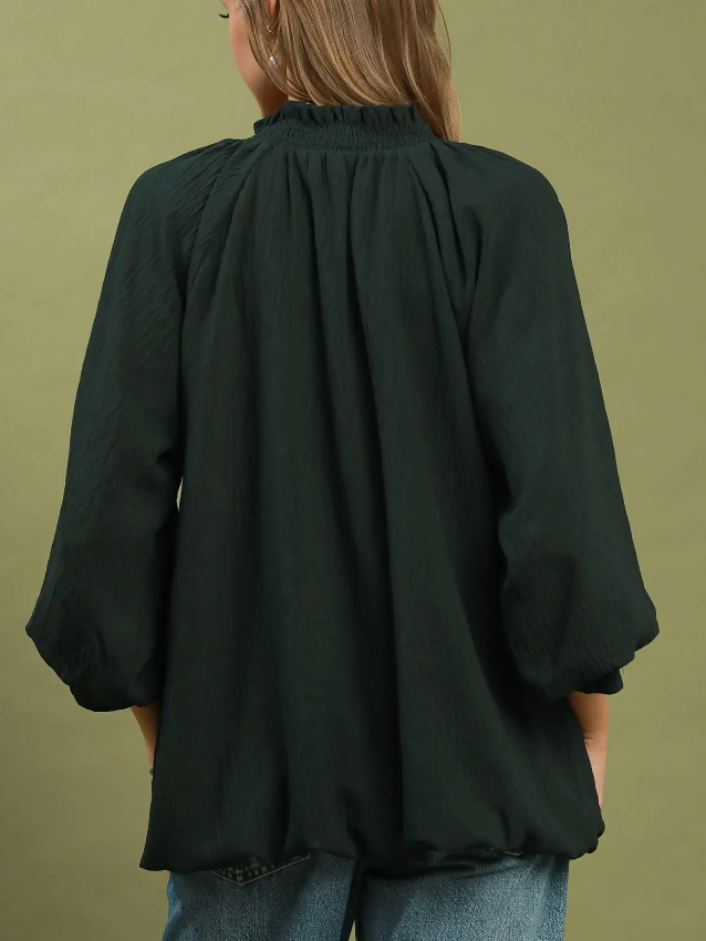 Fine in Forest Green Top