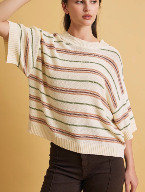Always Grateful Sweater Top in Cream