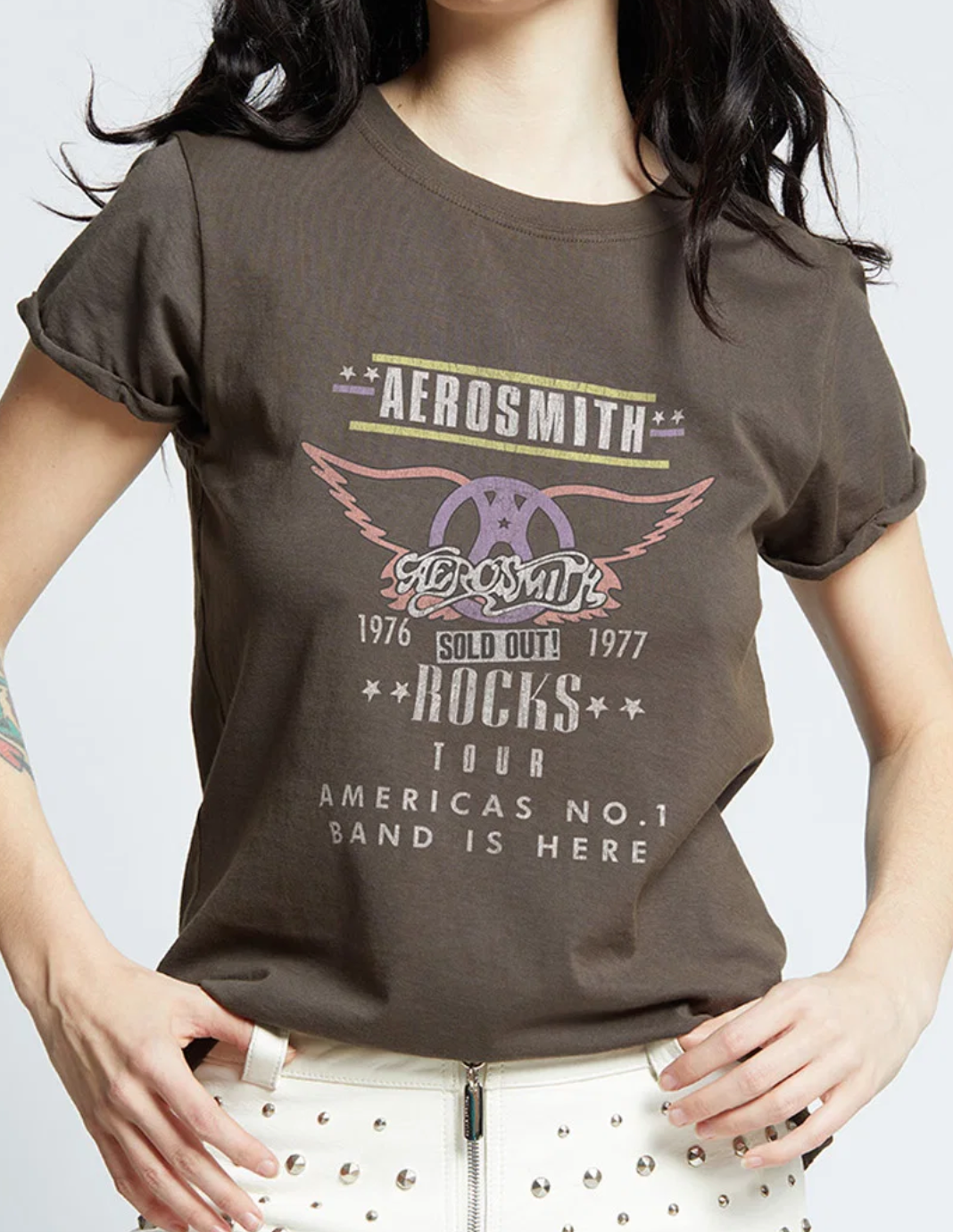 Aerosmith Rocks Tour Tee in Vintage Black