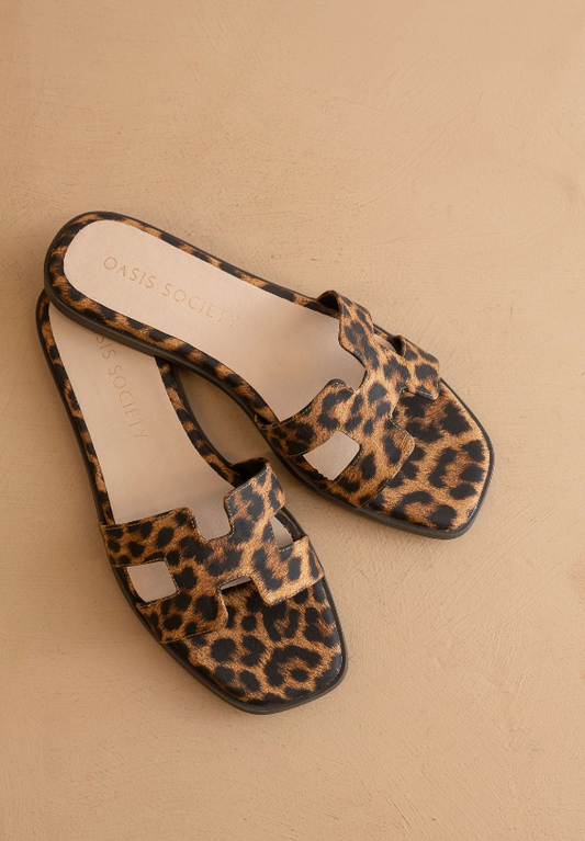 Everlee Leopard Sandal by Oasis Society