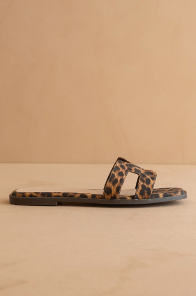 Everlee Leopard Sandal by Oasis Society