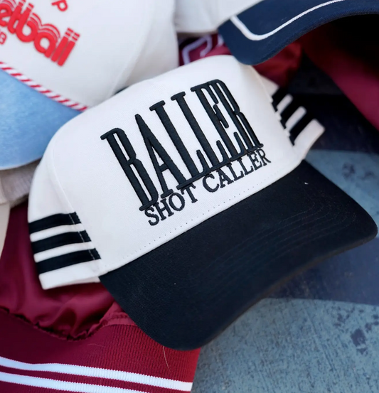 Baller Shot Caller Cap in Black