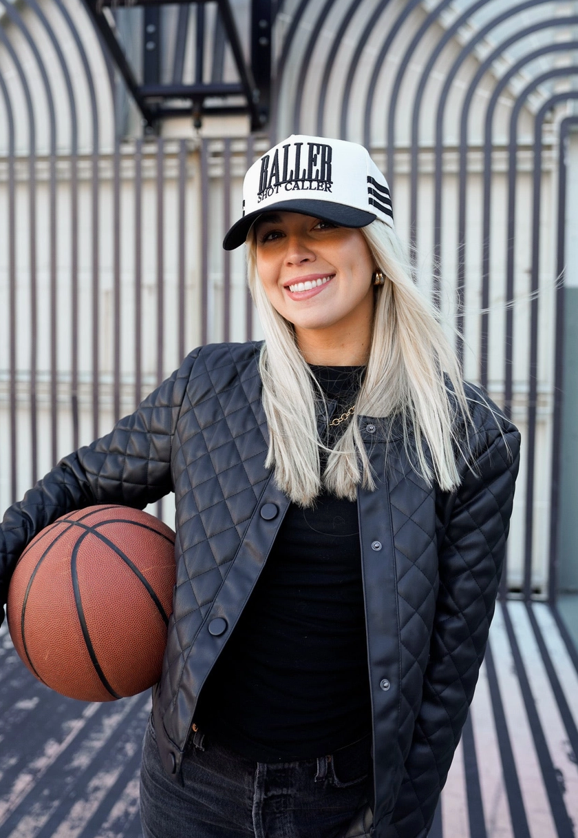 Baller Shot Caller Cap in Black