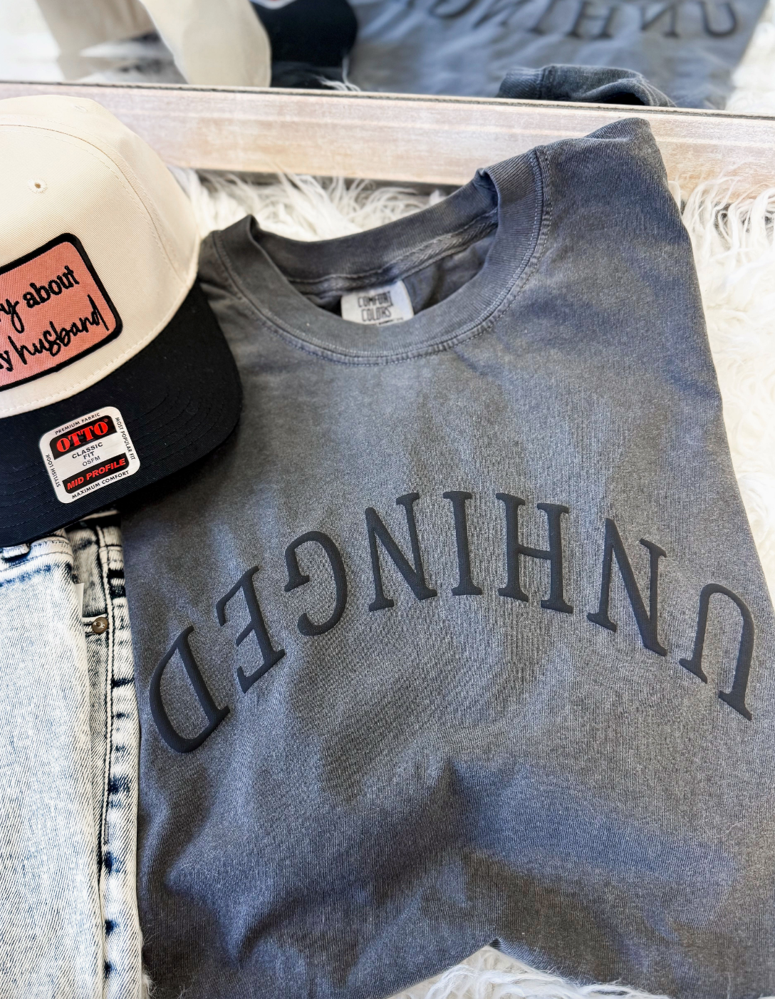 UNHINGED Puff Print Tee