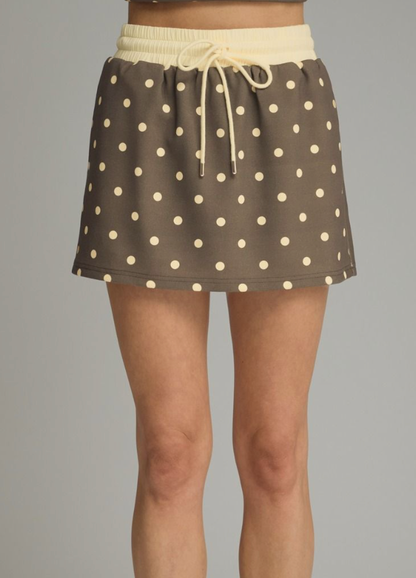 Simple Comfort Polka Dot Skort Set