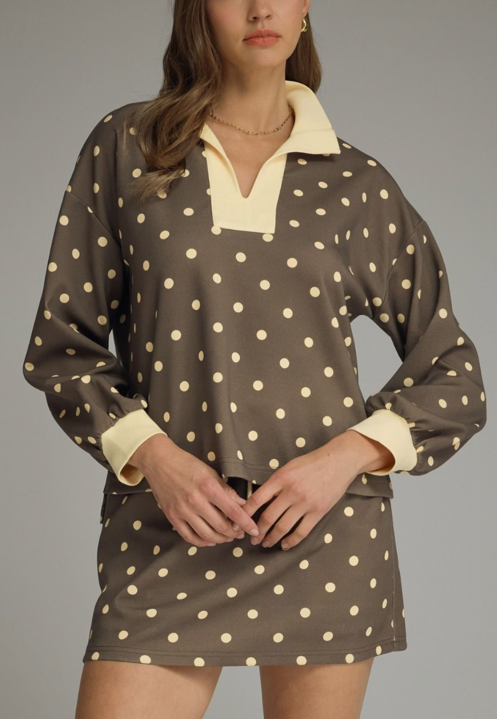 Simple Comfort Polka Dot Skort Set