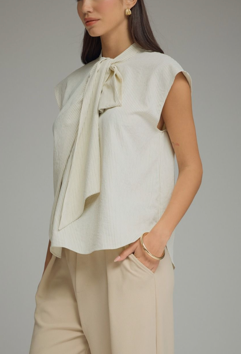That Girl Edgy Top in Cream