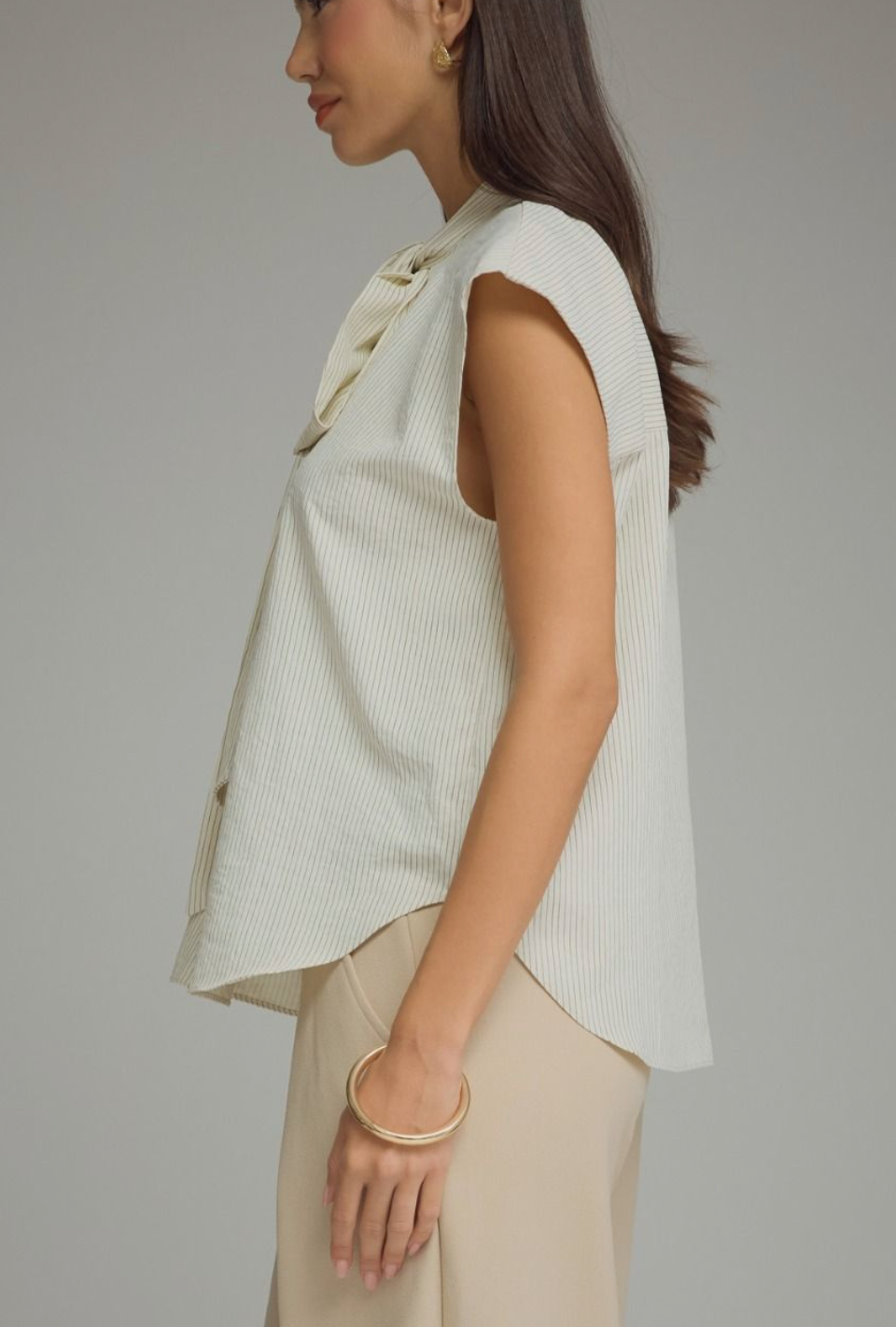 That Girl Edgy Top in Cream