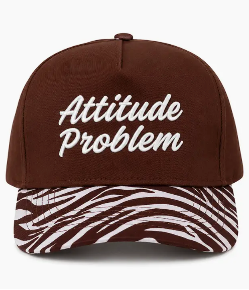 Attitude Problem Zebra Cap
