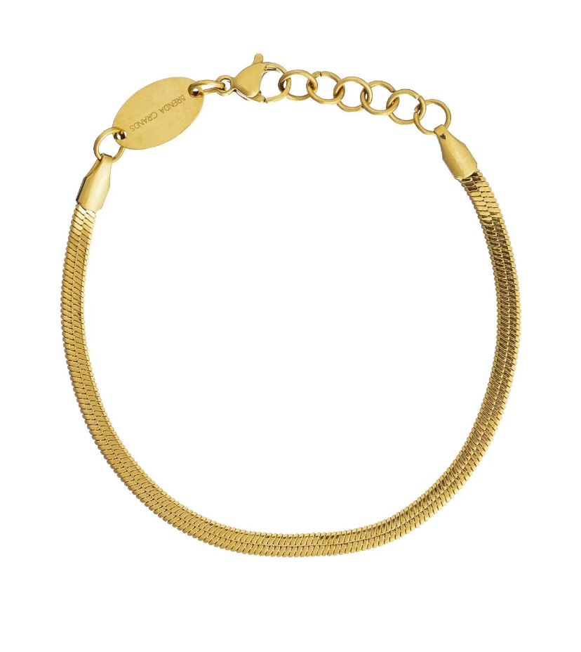Brenda Grands Gold Herringbone Bracelet
