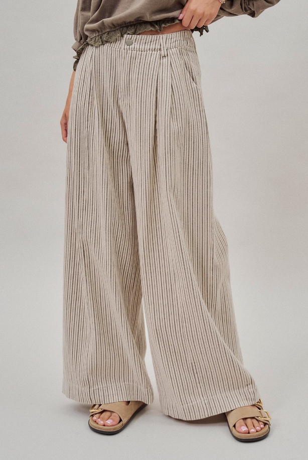 On Main Street Pinstriped Trouser Pant