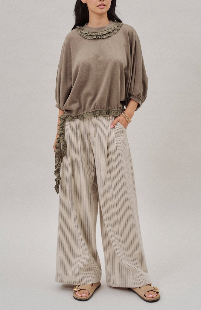On Main Street Pinstriped Trouser Pant