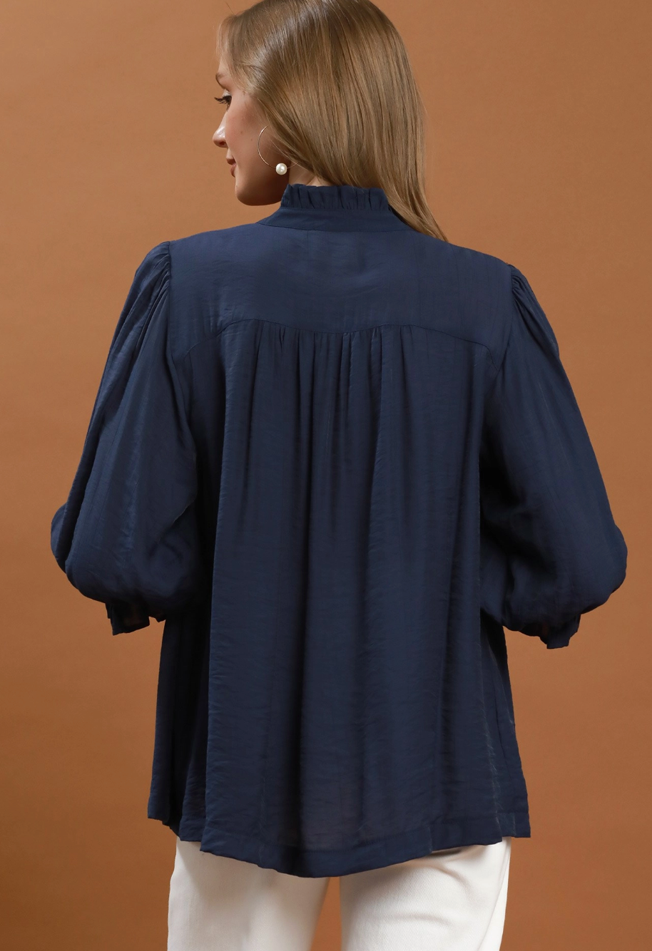 Autumn Happenings Top in Navy