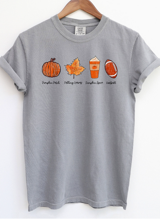 Fall Favorites Tee in Dark Grey