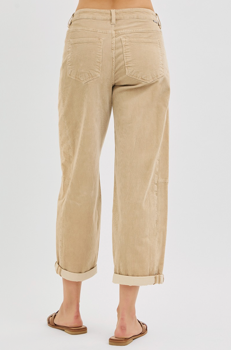 Karsyn Tan Corduroy Pant by Risen