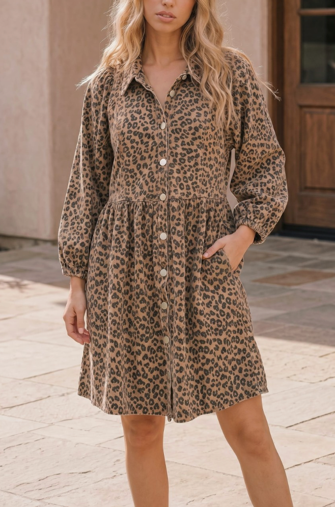 Walk on The Wild Side Leopard Dress