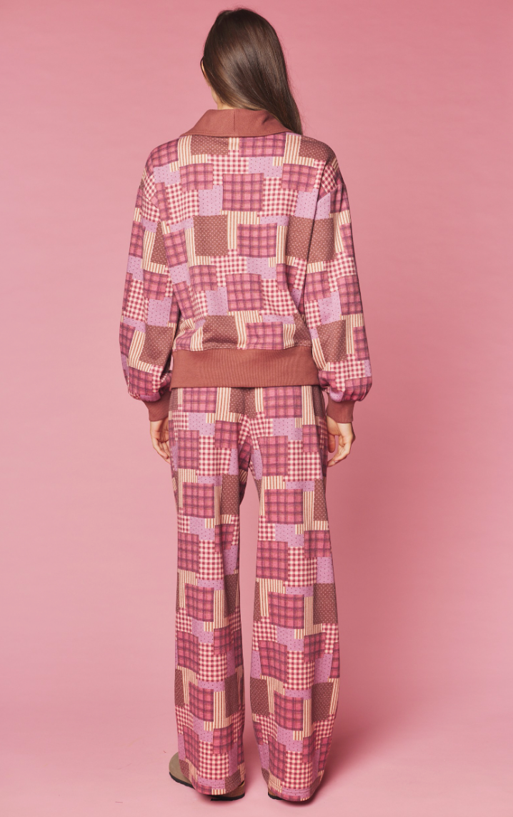 Cabin Mornings Patchwork Inspired Pant Set