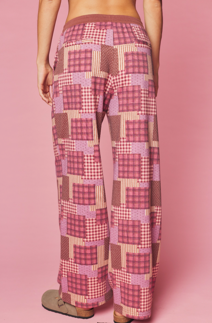 Cabin Mornings Patchwork Inspired Pant Set