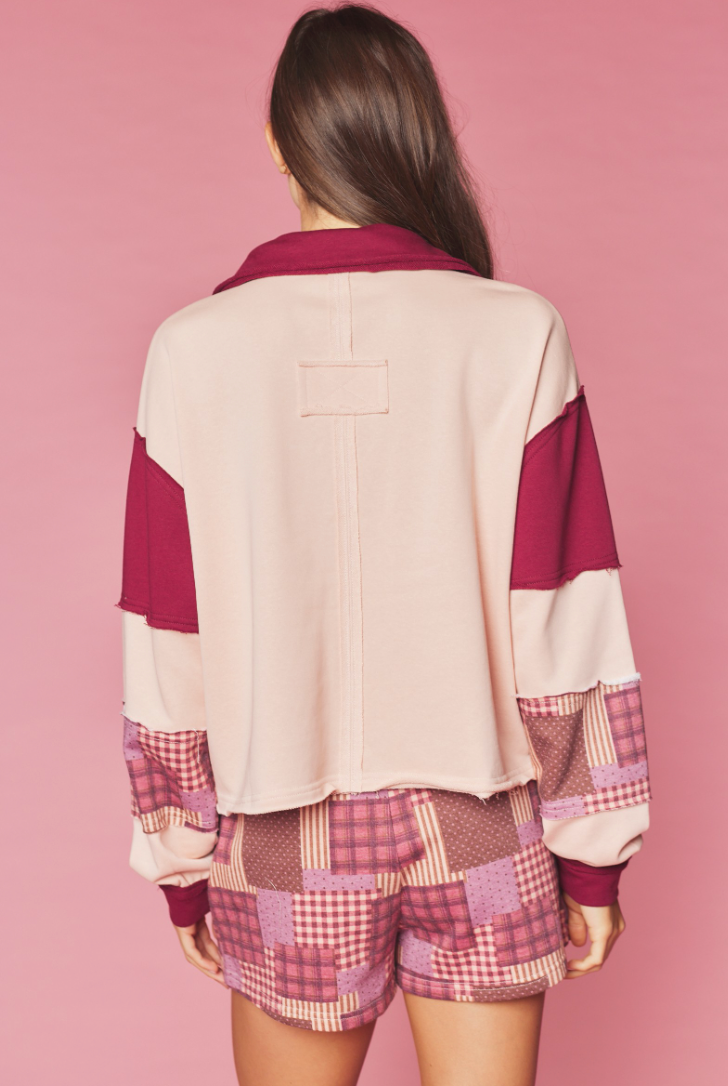 Cabin Morning Patchwork Inspired Shorts Set