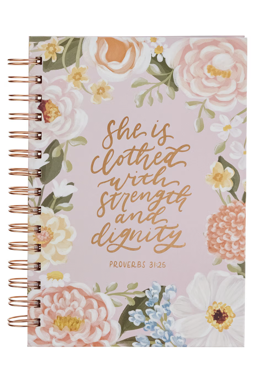 Scripture Verse Floral Spiral Journals