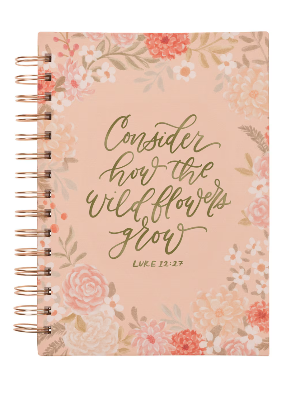Scripture Verse Floral Spiral Journals