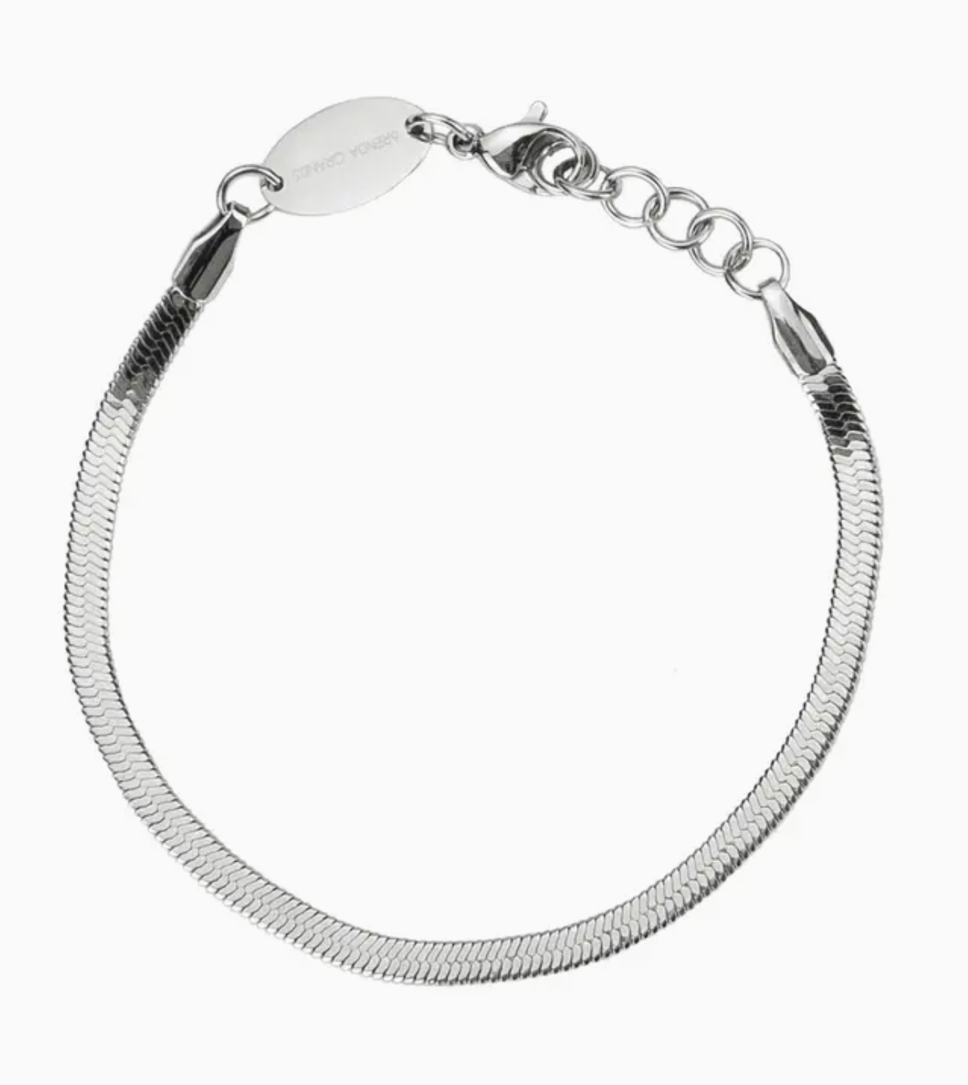 Brenda Grands Silver Herringbone Bracelet