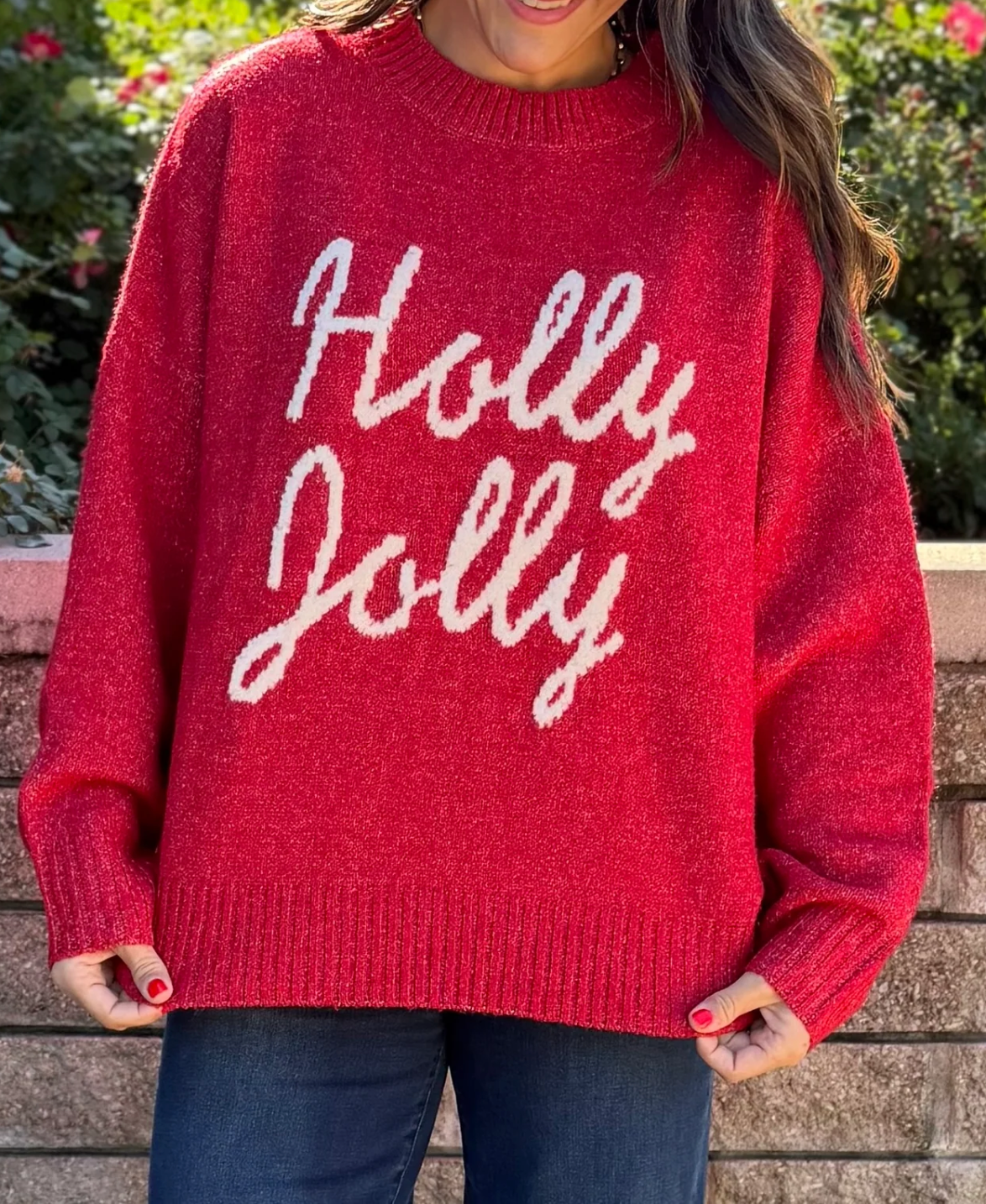 Holly Jolly Sweater in Red
