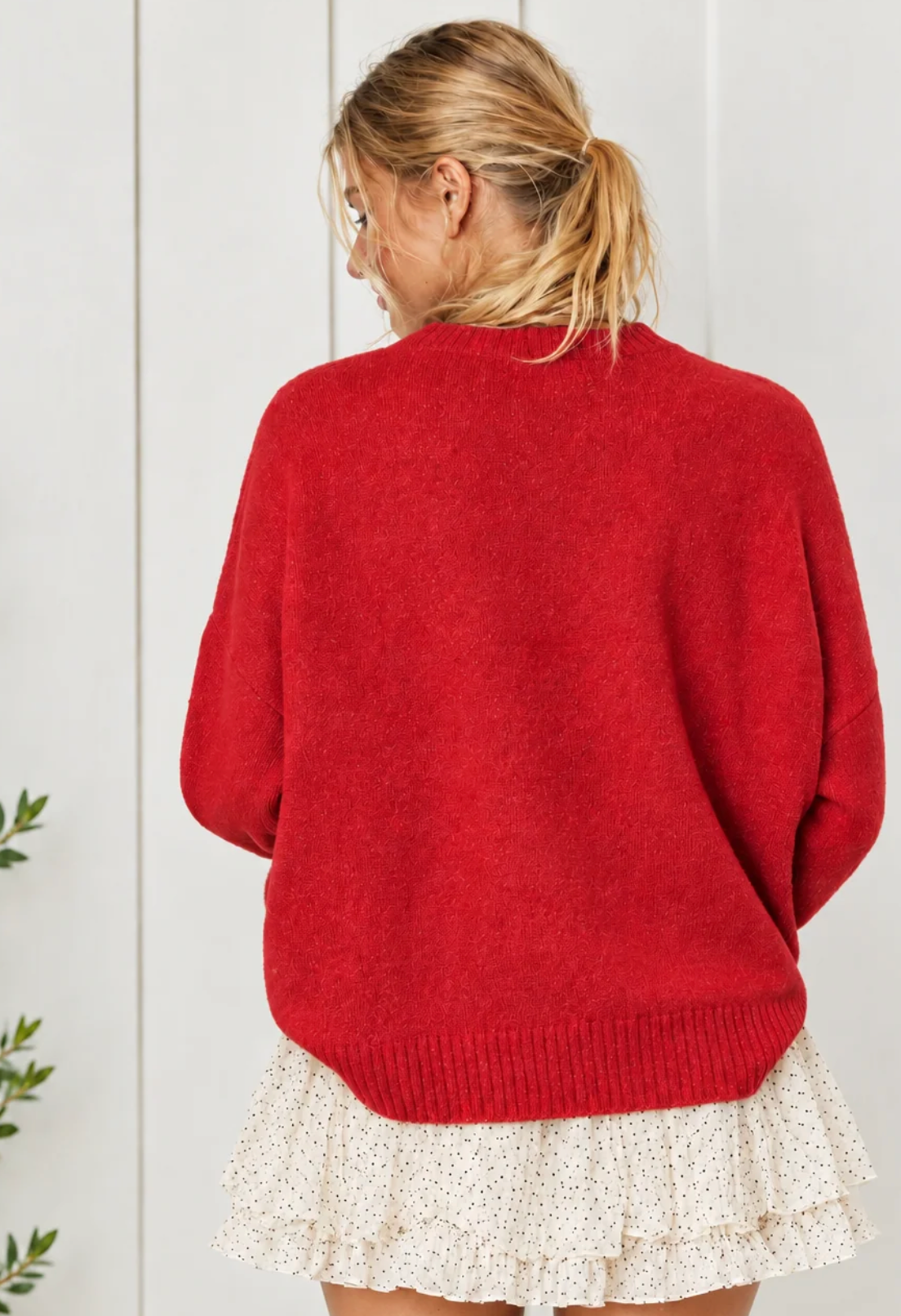 Holly Jolly Sweater in Red