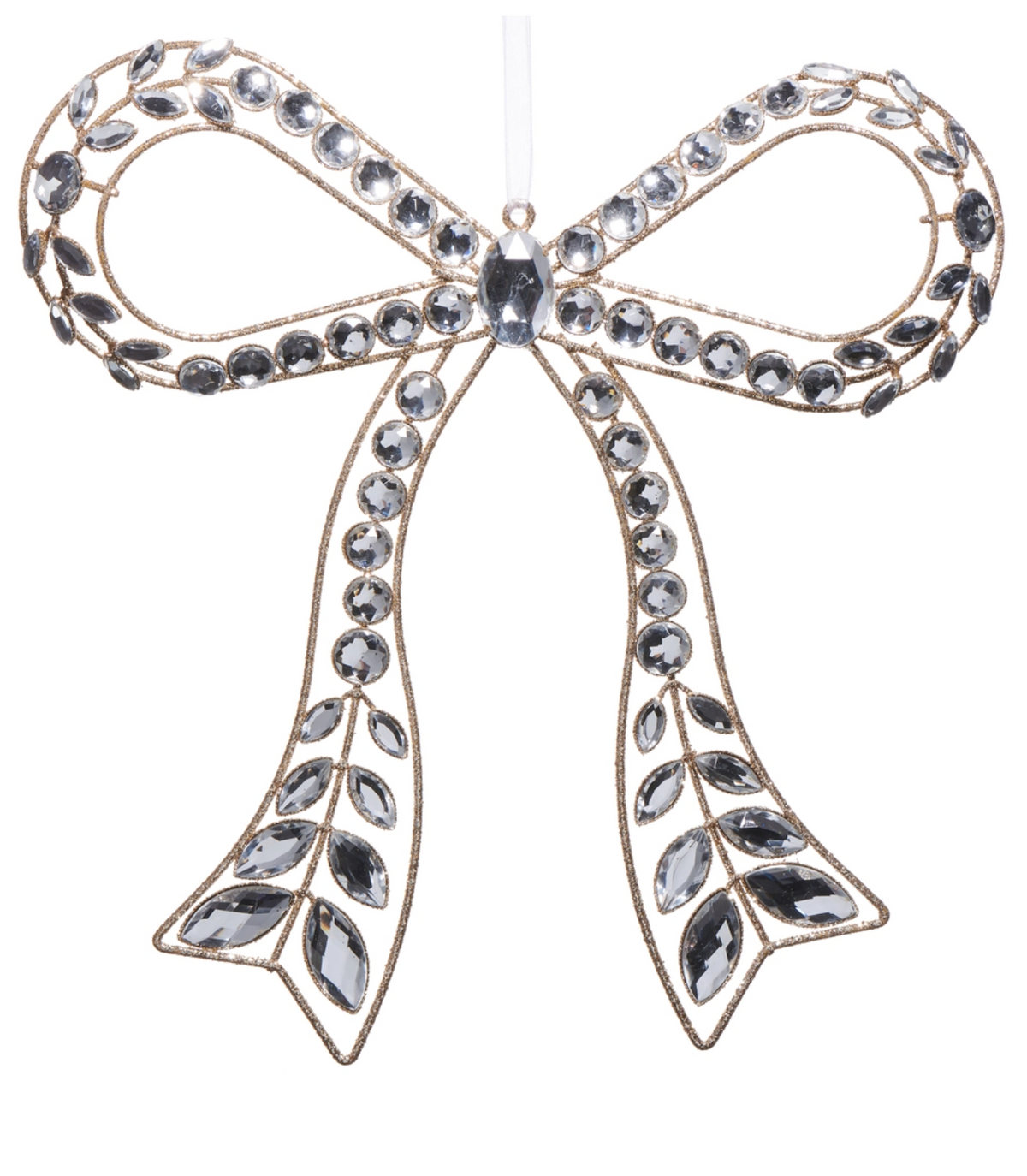 Jeweled Large Bow Ornament