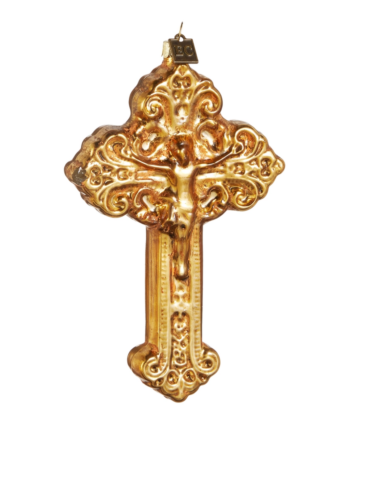 Cross Of Grace Gold Ornament