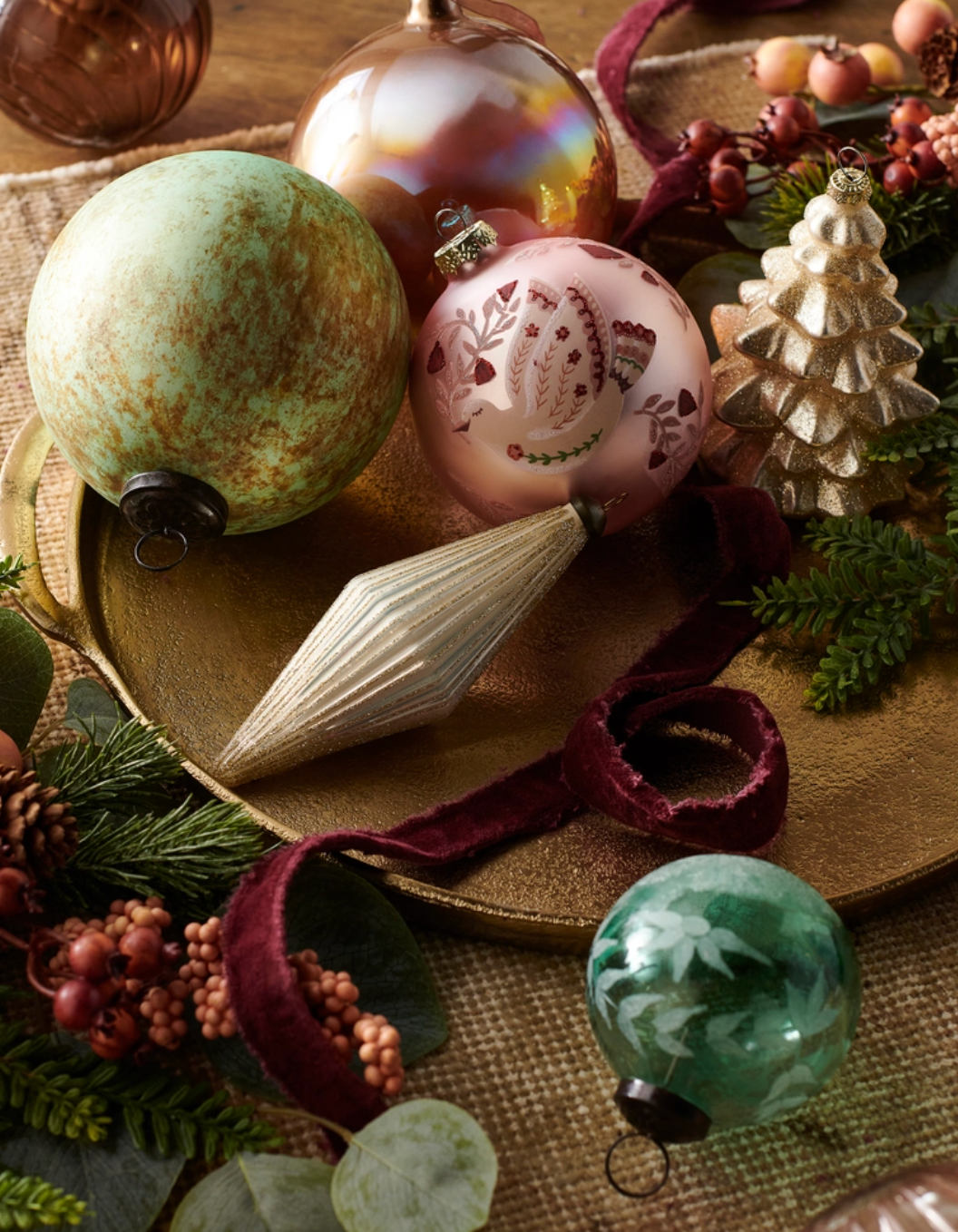 Bronze Iridescent Round Ornament
